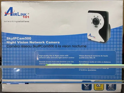 Airlink IP Camera AICN500 SkyIPCam 500 Night Vision Network Camera (New Sealed)