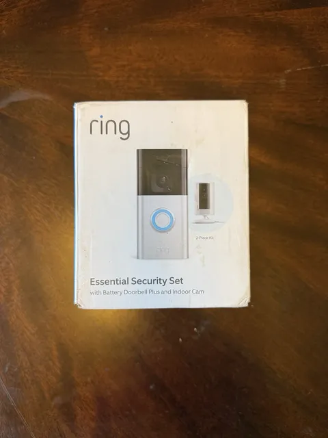 Ring Essential Security Set Doorbell Plus Indoor Cam 2 Piece Kit