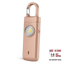 Rechargeable Personal Alarms for Women - Christmas Birthday Gifts for Rose Gold