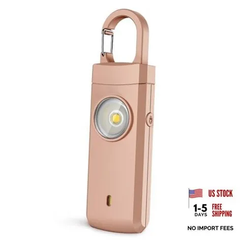 Rechargeable Personal Alarms for Women - Christmas Birthday Gifts for Rose Gold