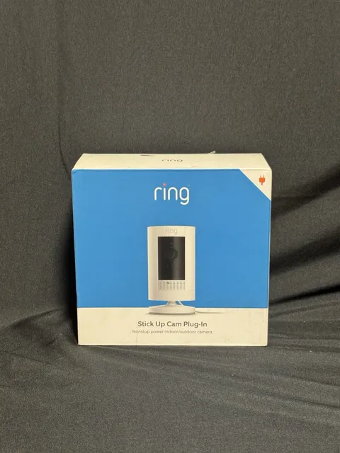 Ring Stick Up Cam Indoor Outdoor 1080p Wi-Fi Plug-In Security Camera