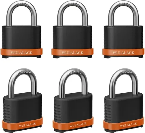 4 Digit Heavy Duty Combination Lock, Weatherproof Combo Padlock