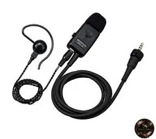 EMC-16 Kenwood Clip Microphone with Second PTT Earphone