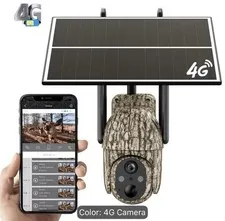 CAMO 4G LTE Pan/Tilt Outdoor IP Camera Battery/Solar HD Motion 2-Way Audio
