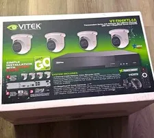 New Vitek Transcendent VT-TN4KTL4A 4-Channel 4MP PoE IP Security Camera System