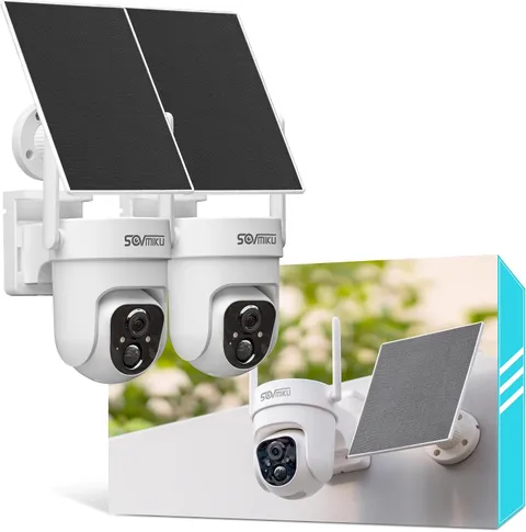 Vicohome 2CQ4 2K AI Solar Security Camera Wireless Outdoor,Battery Powered Cam,