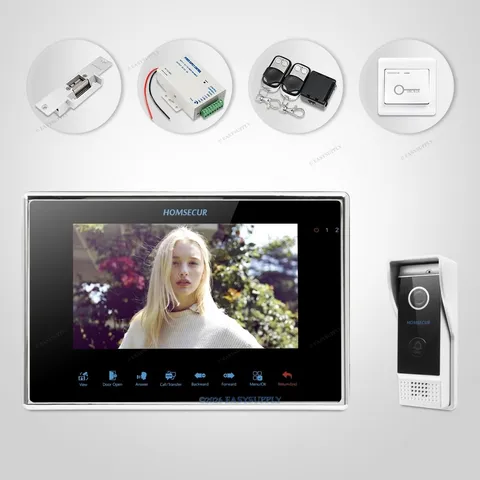 7" Wired Video Door Entry Phone Call System 1.3MP with Fingerprint Camera 110°