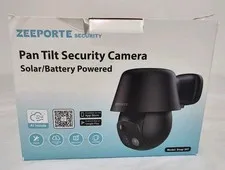ZEEPORTE SECURITY Snap 30T Solar Security Cameras Wireless Outdoor Black NEW