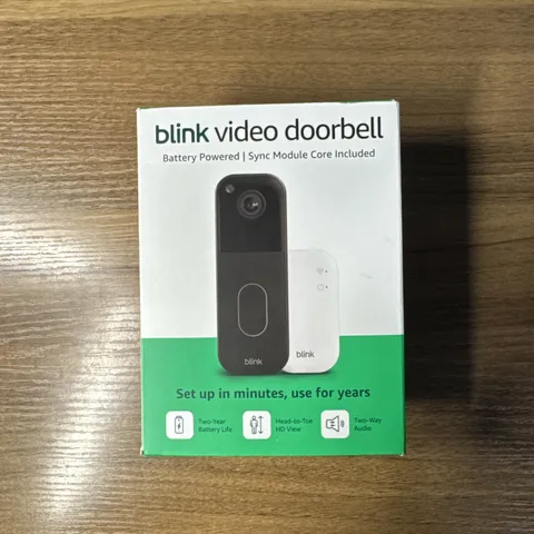 Blink Video Doorbell (2nd Gen) with Sync Module 2 – New Sealed in Box, Fast Ship