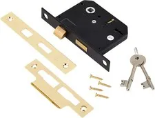 Sterling MLS330 3-inch/76mm 3-Lever Sashlock - Brass