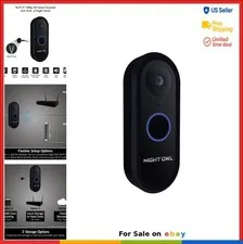 1080p HD Smart Video Doorbell 2 Way Audio Human Detection Wired