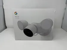 Google Nest Cam with Floodlight Outdoor Smart Security Camera White Open Box