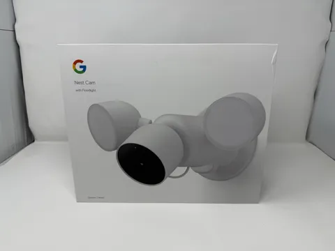 Google Nest Cam with Floodlight Outdoor Smart Security Camera White Open Box