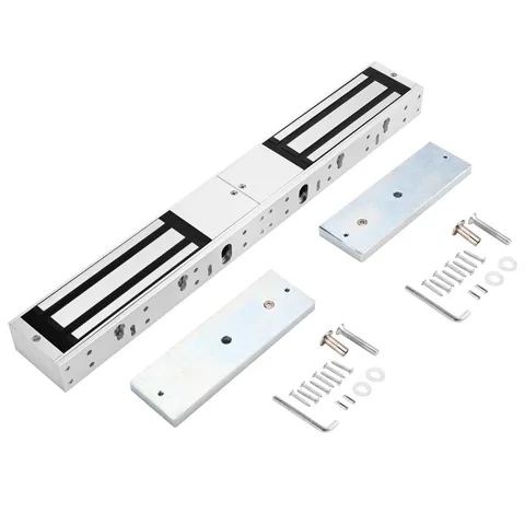 Double Door Electromagnetic Lock 1200LBS 500KG Forcel System (DoubleLock500KG)