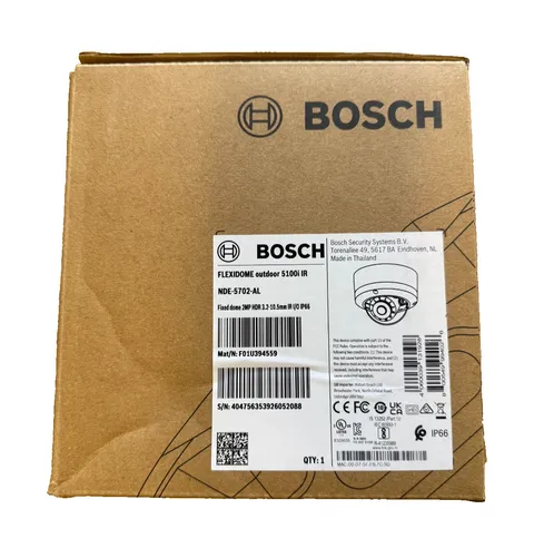 Bosch NDE-5702-AL FLEXIDOME 2MP Outdoor 5100i IR Dome Camera Wired