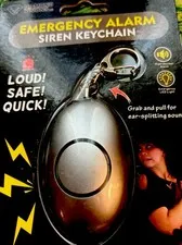 Diamond Visions Emergency Alarm Siren Keychain SOS Alert Panic Button Led Light