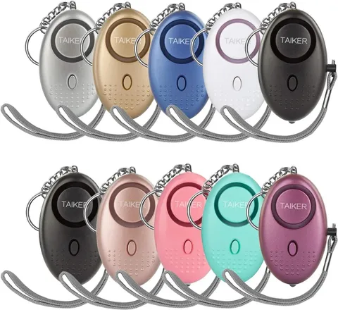 Personal Alarm for Women, 10 Packs 140DB Emergency Self-Defense Security Alarm K