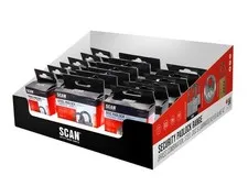Scan Padlock Counter Display 18 Padlocks Brass Laminated & Disc SCAPLCDU18