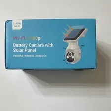 1080p Wi-Fi 2.4GHz Battery Solar Security Camera Indoor/Outdoor Q50W
