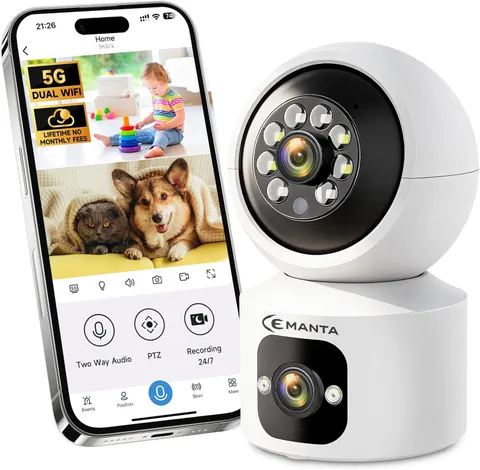4MP Security Camera Indoor for Pet/Dog/Baby with Phone App | Free Cloud Storage,