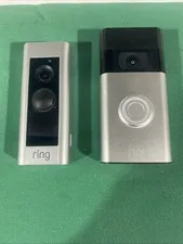Lot Of 2 Ring 2-Way Talk  Video Door Bells Cameras For Parts/repair