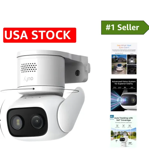 Eufy Security Camera C31 - Dual Antennas, Smart Home Compatible, 24/7 Monitoring