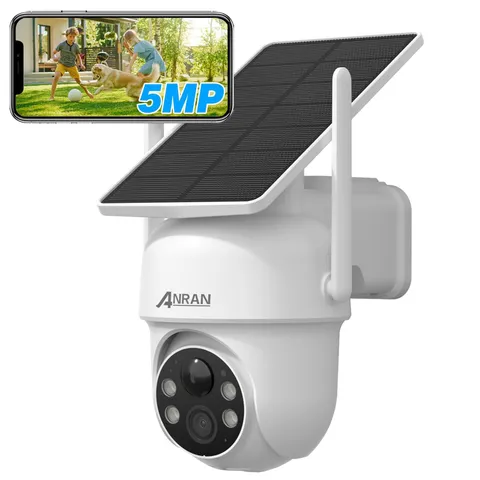 5MP Outdoor Solar Security Camera Wireless Battery Home Surveillance Camera IP65