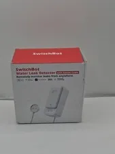 SwitchBot Smart Water Leak Detector W4402010 White Sensor Cable Untested