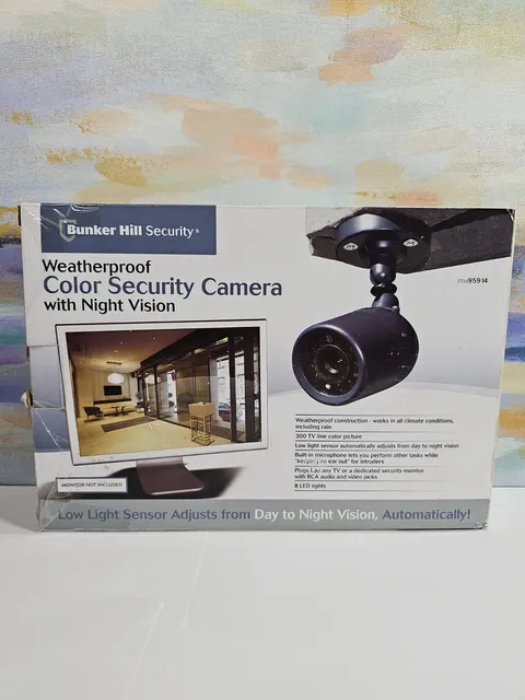 Bunker Hill Security 95914 Weatherproof Color Camera Night Vision Audio CCTV New