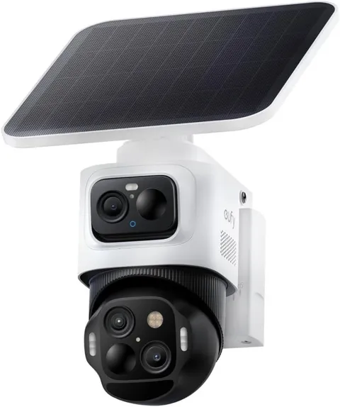 Eufy Security EufyCam S4,4K Solar Camera Wireless Outdoor, 3-Lens Bullet-PTZ Ca