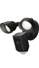 Ring - Floodlight Cam Plus Outdoor Wired 1080p Surveillance Camera - Black