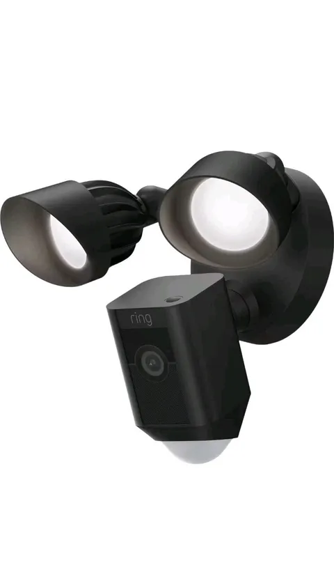 Ring - Floodlight Cam Plus Outdoor Wired 1080p Surveillance Camera - Black