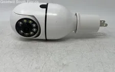 White 202210 Smart Bulb Wi-Fi Security & Surveillance Camera Untested