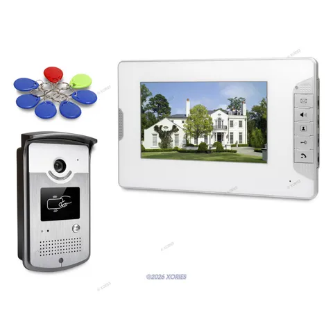 7" Video Door Entry Security Intercom with IR Night Vision for Home Security