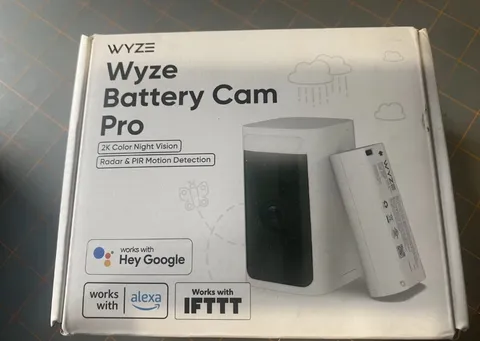 Wyze Battery Cam Pro Wireless Indoor/Outdoor 2K HD Security Camera Color WYZECOP