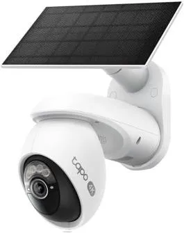 Tapo 4K Outdoor Camera Wireless, Battery Camera w/Solar Panel, Pan/Tilt, 360° Vi
