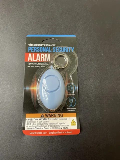 Personal Safety Alarm Flashlight Keychain–Loud Alarm+LED Light|Compact&Portable