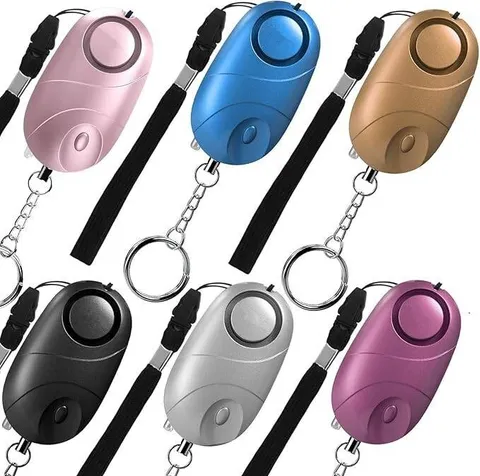 Paquete de 6 alarmas personales, sirena de seguridad de emergencia de 140 dB.
