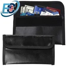 1/2 Packs 4.5x7.9" Small Fireproof Bag Waterproof Fire Proof Money Document Bags