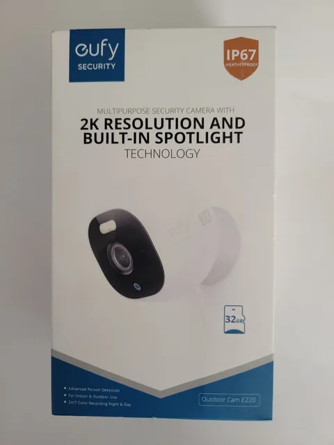 New, eufy Anker SoloCam with Spotlight 2K Wired Outdoor Surveillance Camera
