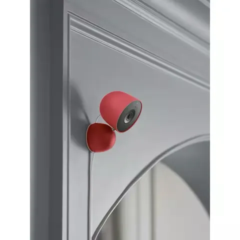 Google Nest Nest Cam Indoor 1080p Wi-Fi Plug-In IP Security Camera Red/Black