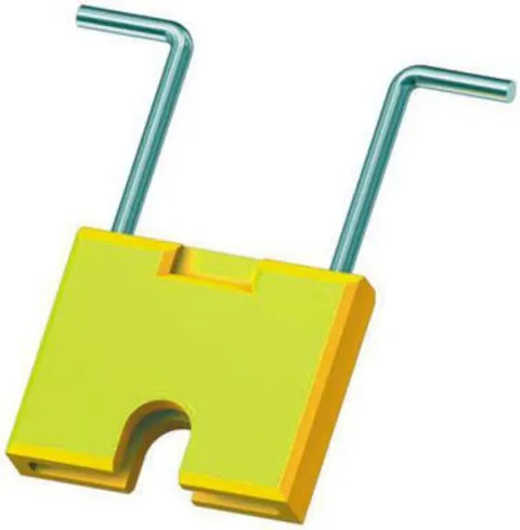 ABB MCB Accessories DIN rail mounting Padlock - 2CCS800900R0051