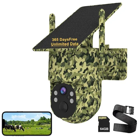QUTHZZHY 4G LTE Cellular Security Camera Outdoor Wireless, 365-Day Camouflage