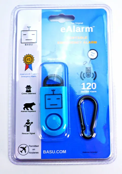 Portable eAlarm Keyring Ring Alarm Keychain BASU Personal Alarm Safety Wearable 