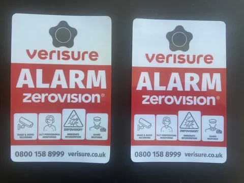 Verisure Alarm Stickers x 2
