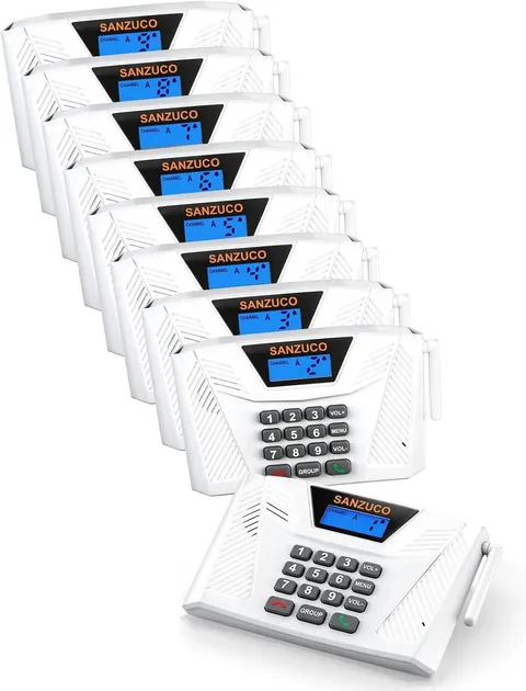 9Pc Wireless Intercoms for Home Full Duplex 3200ft Range