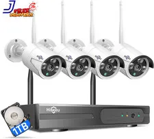 Wireless Wifi Security Camera System Wired Plug In Powered Expandable 100Ft