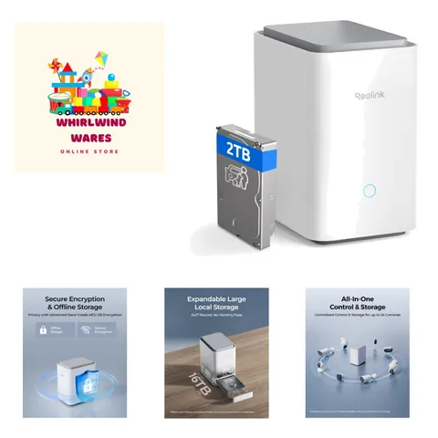 Centralized Control for up to 24 Security Cameras, up to 16TB HDD Storage, 2T...