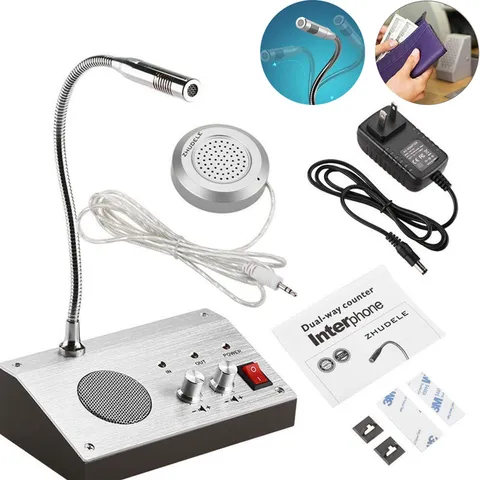 Window Intercom System Dual-Way Intercommunication Interphone Speaker System
