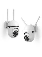 Set of 2 Instavision Wireless Network Cameras Model CB201 Indoor White New